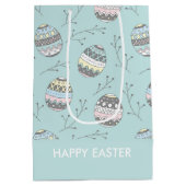 Niedliche Ostereier Mittlere Geschenktüte (Rückseite)