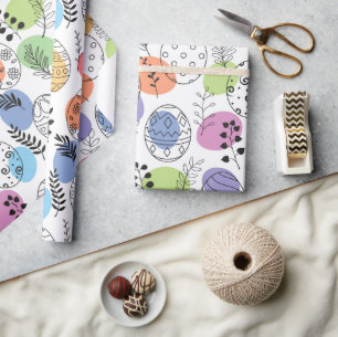 Niedliche Ostereier Muster Geschenkpapier