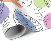 Niedliche Ostereier Muster Geschenkpapier (Rolleneckpunkt)