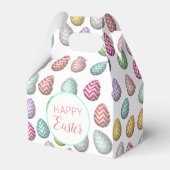 Niedliche Ostereier Muster Pastellfarben Geschenkschachtel (Vorderseite)