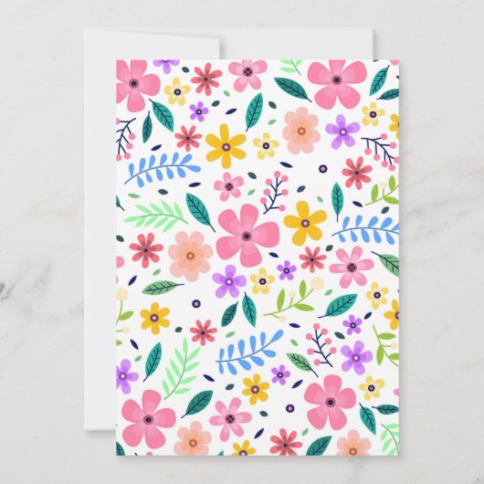 Niedliche Ostereier Party Einladung (Rückseite)