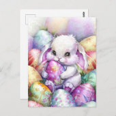 Niedliche Ostereier Postkarte (Vorne/Hinten)