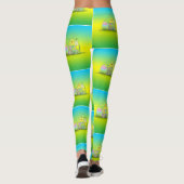 Niedliche Ostereier, Schneeflocken Leggings (Rückseite)