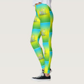 Niedliche Ostereier, Schneeflocken Leggings (Links)
