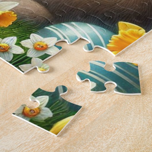 Niedliche Ostereier und Kaninchenpuzzle Puzzle (Seite)