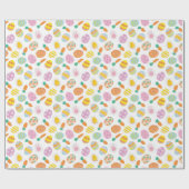 Niedliche Ostereier und Karotten Geschenkpapier (Flach)