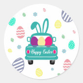 Niedliche Ostereier und sonnige Ohren Runder Aufkleber (Vorderseite)