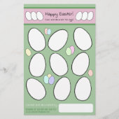 Niedliche Ostereierfarbseite Dekorieren (Vorderseite)