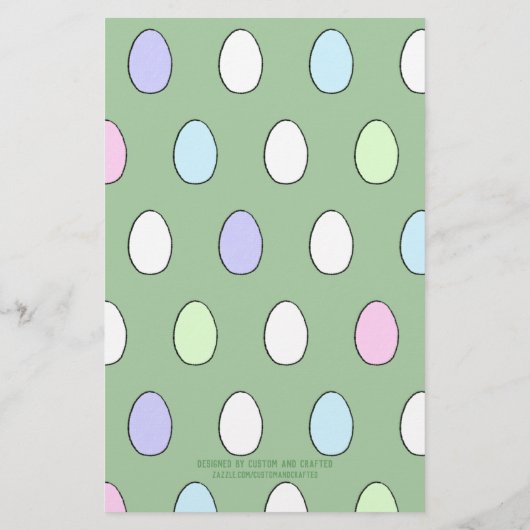 Niedliche Ostereierfarbseite Dekorieren (Rückseite)