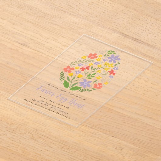 Niedliche Ostereierjagd Acryleinladungen (Ablage )