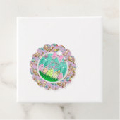 Niedliche Ostereierjagd und farbenfrohe Schmetterl Geschenkanhänger (Beispiel)