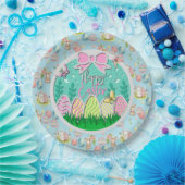 Niedliche Ostereierjagd und farbenfrohe Schmetterl Pappteller (Party)