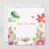 Niedliche Ostereinladung Einladung (Rückseite)