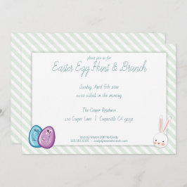 Niedliche Ostereisjagd & Brunch Einladung