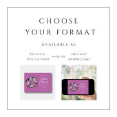 Niedliche Osterfeiertag - Rosa Rosa Einladung