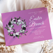 Niedliche Osterfeiertag - Rosa Rosa Einladung