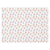 Niedliche Ostergome Girly Spring Blumen Eier Tischdecke (Vorderseite (Horizontal))