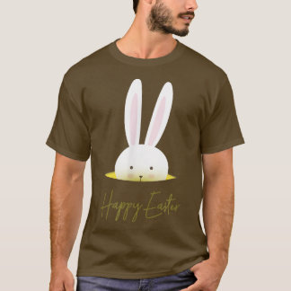 Niedliche Ostergrusskarte mit sonniger Happy  T-Shirt