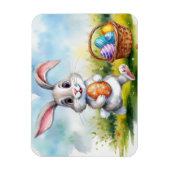Niedliche Osterhase Magnet (Vertikal)