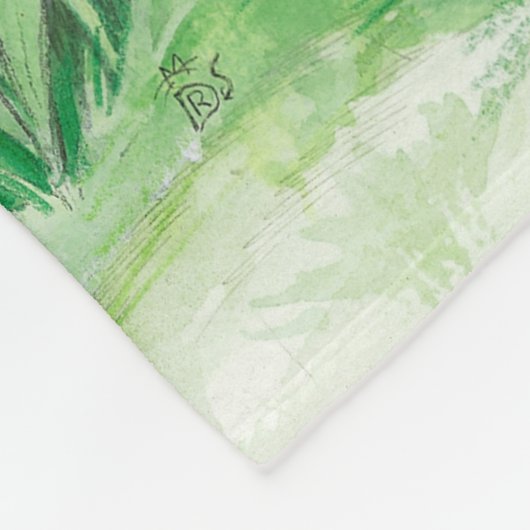 Niedliche Osterhasen Fleecedecke (Ecke)