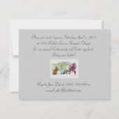 Niedliche Osterhasen - Vintages Ostern-Party Einladung (Rückseite)