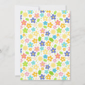 Niedliche Osterhühner-Party Einladung (Rückseite)