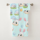 Niedliche Osterkaninchen  Badhandtuch Set (Insitu)
