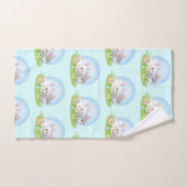 Niedliche Osterkaninchen  Badhandtuch Set (Handtuch)