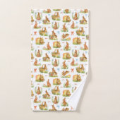 Niedliche Osterkaninchen Badhandtuch Set (Handtuch)