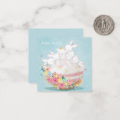 Niedliche Osterkarte Mitteilungskarte (Vorderseite/Rückseite Beispiel)