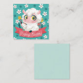 Niedliche Osterkarte Mitteilungskarte (Vorne/Hinten)