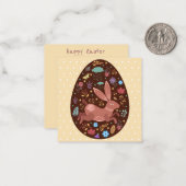 Niedliche Osterkarte Mitteilungskarte (Vorderseite/Rückseite Beispiel)