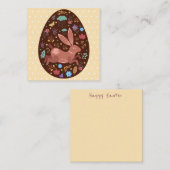 Niedliche Osterkarte Mitteilungskarte (Vorne/Hinten)