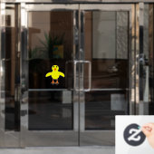 Niedliche Osterkeule Fensteraufkleber (Büro Tür)