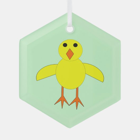 Niedliche Osterkeule Ornament Aus Glas (Vorderseite)