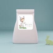 Niedliche Osterkinderschule Personalisiert Quadratischer Aufkleber