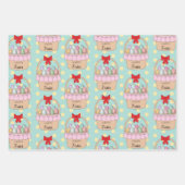 Niedliche Osterkörbe und Pastelleier Geschenkpapier Set (Vorderseite 3)