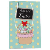 Niedliche Osterkörbe und Pastelleier Mittlere Geschenktüte (Vorderseite)