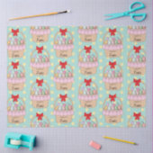 Niedliche Osterkörbe und Pastelleier Seidenpapier (Basteln)