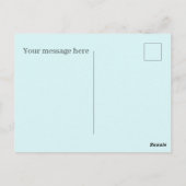 Niedliche Osterkuh fügt Text hinzu Postkarte (Rückseite)