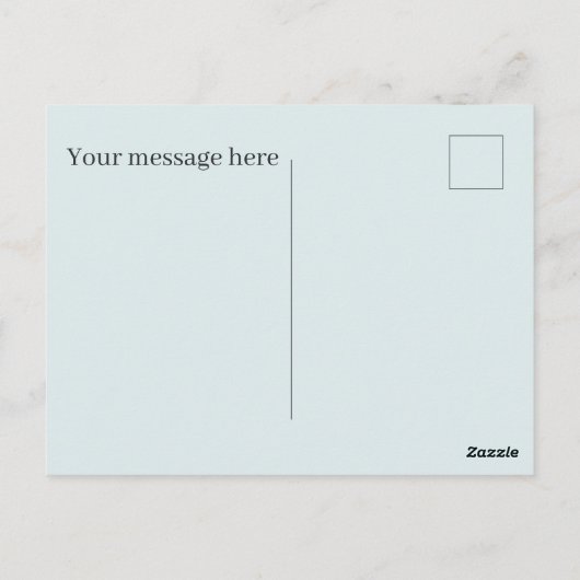 Niedliche Osterkuh fügt Text hinzu Postkarte (Rückseite)