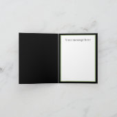 Niedliche Osterkuh-Nachricht Feiertagskarte (Innenseite)