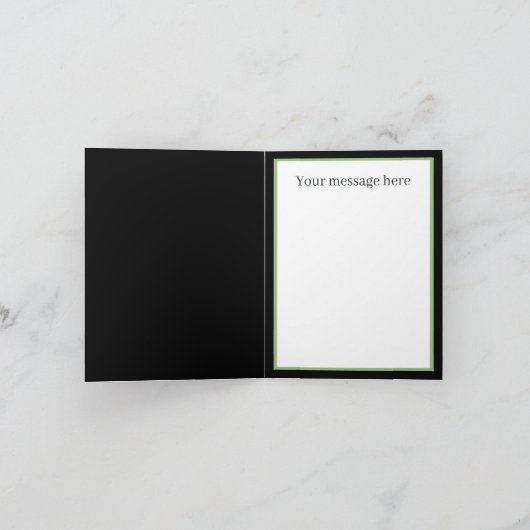 Niedliche Osterkuh-Nachricht Feiertagskarte (Innenseite)