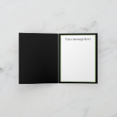 Niedliche Osterkuh-Nachricht Feiertagskarte (Innenseite)