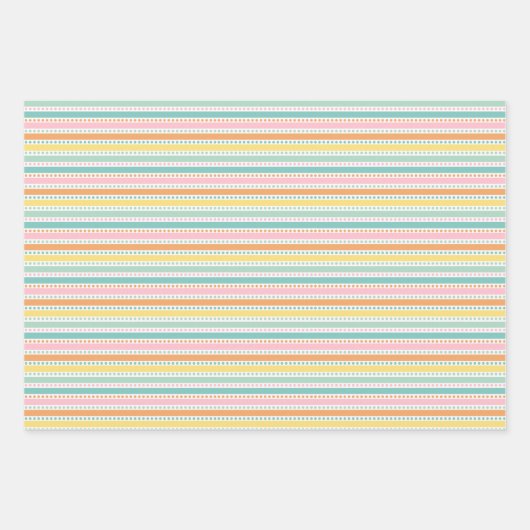 Niedliche Osterküken mit Blume und Eiern Geschenkpapier Set (Vorderseite 2)