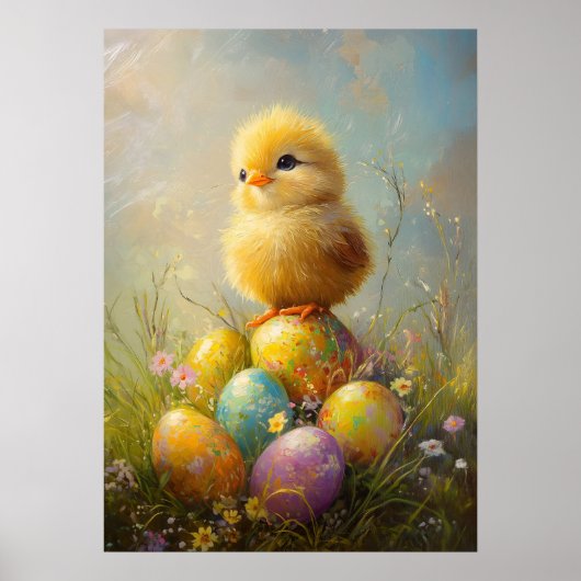 Niedliche Ostermalerei Poster (Vorne)