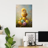 Niedliche Ostermalerei Poster (Heimbüro)