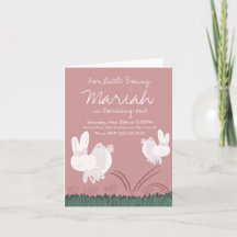 Niedliche Ostern 1. Geburtstag Hand Drawn Kraft