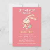 Niedliche Ostern Brunch Ei Hunt Einladung (Vorderseite)