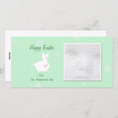 Niedliche Ostern-Fotokarten Feiertagskarte (Vorne/Hinten)